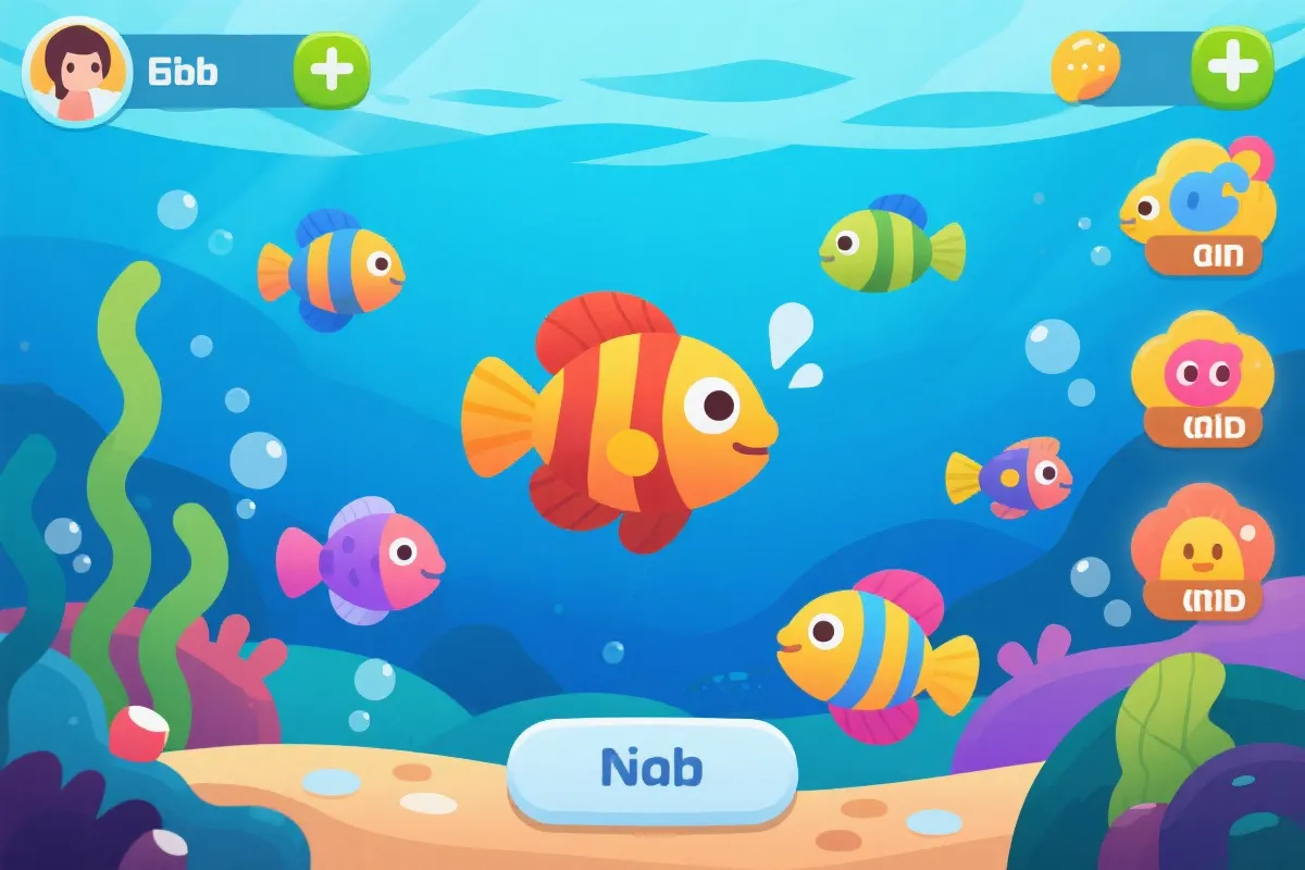 海底世界休闲对战插画